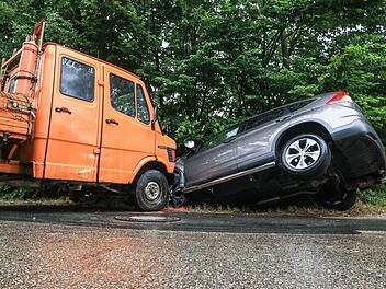 Die Unfallstelle in Trailsdorf Foto: News5/Merzbach