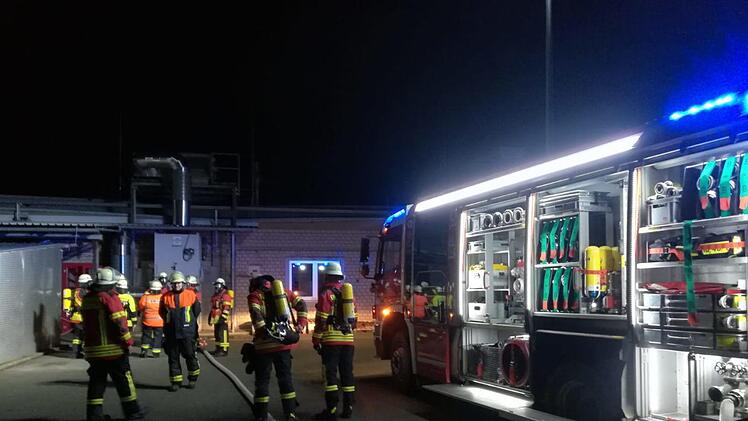 Einsatz&uuml;bung auf dem Kennametal-Gel&auml;nde Foto: Feuerwehr Ebermannstadt