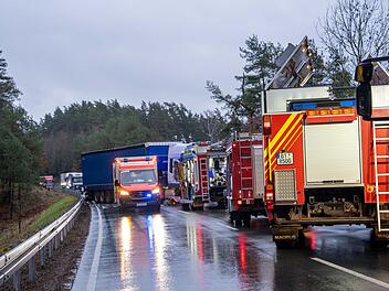 Schwerer Unfall auf der B22 bei Bayreuth
