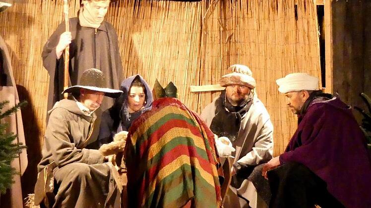 Szene aus dem WeihnachtsstückDieter Hübner
