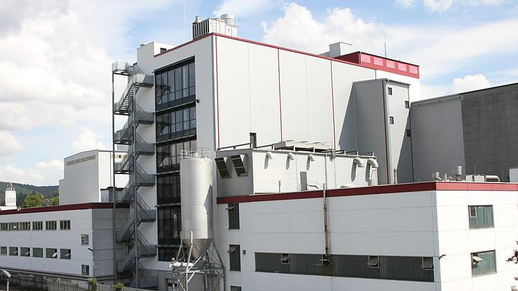 Blick auf das neue Sudhaus (mittleres Gebäude) der Ireks GmbH in Kulmbach . Foto:  privat