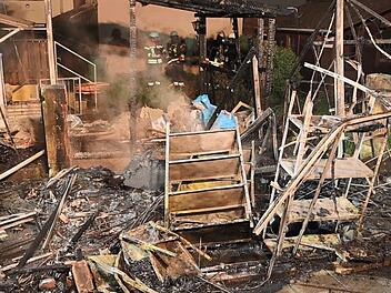 Feuerwehreinsatz im Kreis Coburg: Garage in Flammen