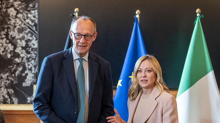 Friedrich Merz und Giorgia Meloni