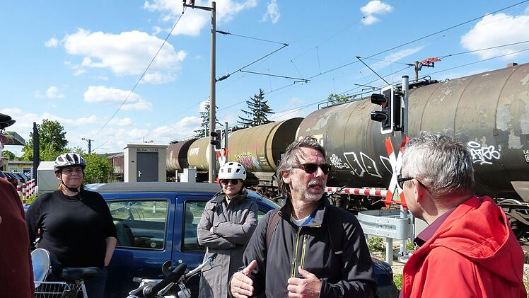Fahrradtour zum Bahnausbau in Bamberg am 10. Mai 2019. Foto: Julian Megerle