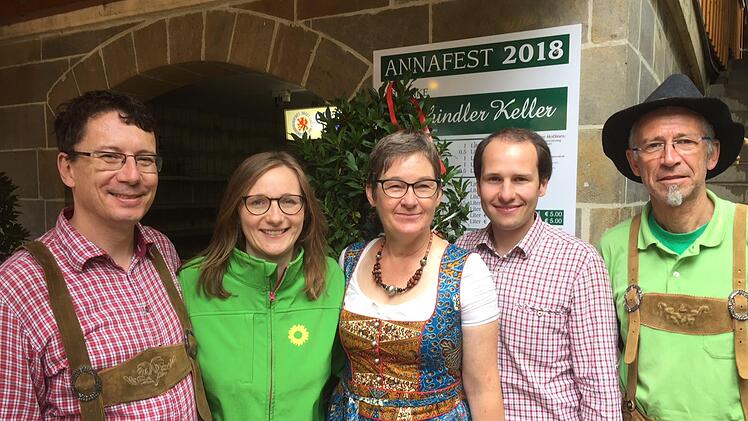 Tim Pargent (zweiter von rechts) ist Direktkandidat der Grünen im Stimmkreis Bayreuth. Foto: privat