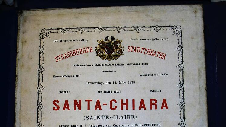 Mit seiner Oper "Santa Chiara" war Ernst II. ein großer Erfolg gelungen. Nach der Uraufführung 1854 in Gotha erlebte das Werk viele weitere Inszenierungen - darunter in Paris, Straßburg, Brüssel, Lübeck und Leipzig. Die Partitur und viele weitere Noten von Ernst II. sind in der Landesbibliothek Coburg zu finden.Foto: Jochen Berger