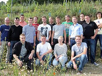 Fränkische Jungwinzer aus 13 Betrieben bilden zusammen die neue Ethos-Gruppe. Foto: Archiv/ Fränkischer Weinbauverband/ Rudi Merkl