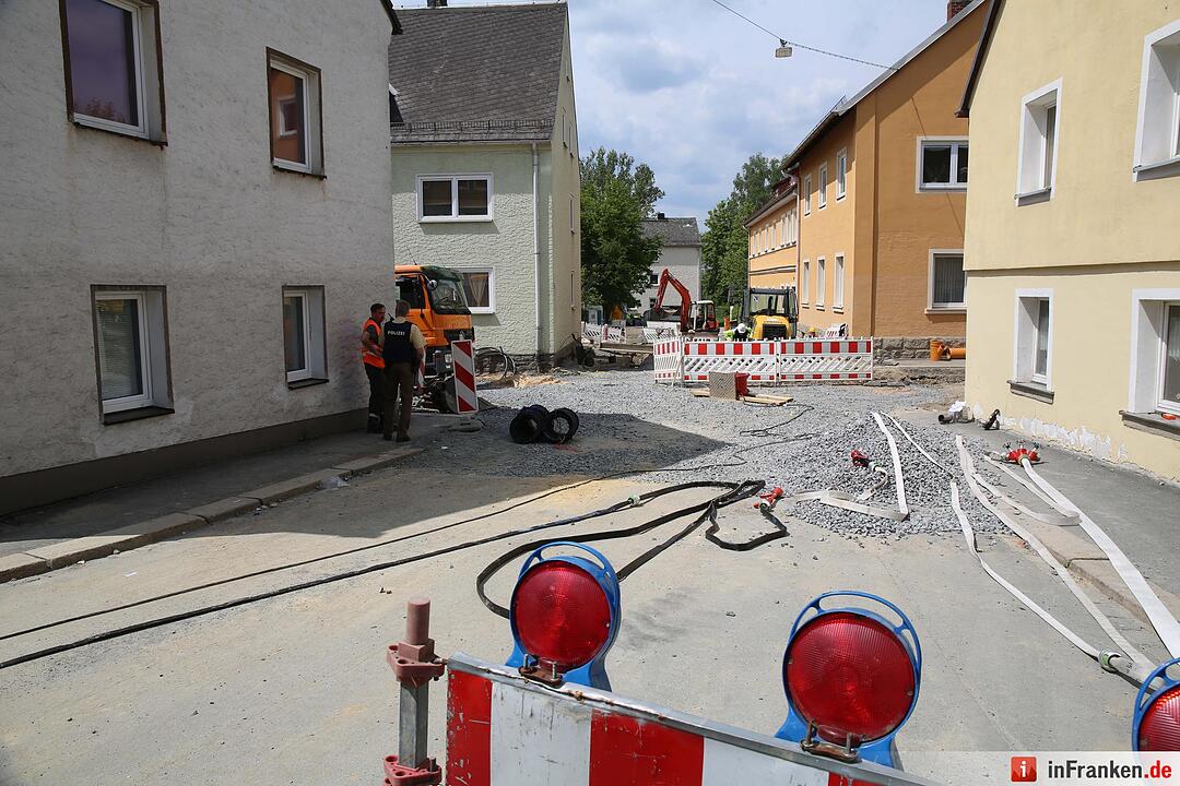 Gasaustritt in Rehau