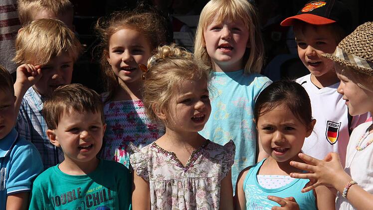 Aufführung des Kindergartens.