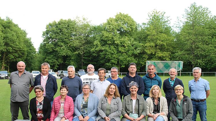 Die DJK Frankenbrunn ehrte langjährige Mitglieder.