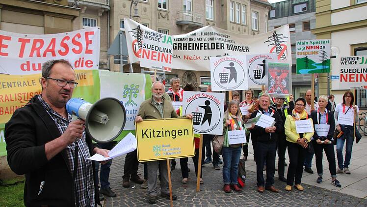 Eindrücke von der Anti-Südlink-Demo. Foto: Ralf Ruppert