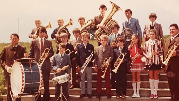 Die Nachwuchsmusiker im Gründungsjahr 1969. Foto: Archiv Musikverein Schondra