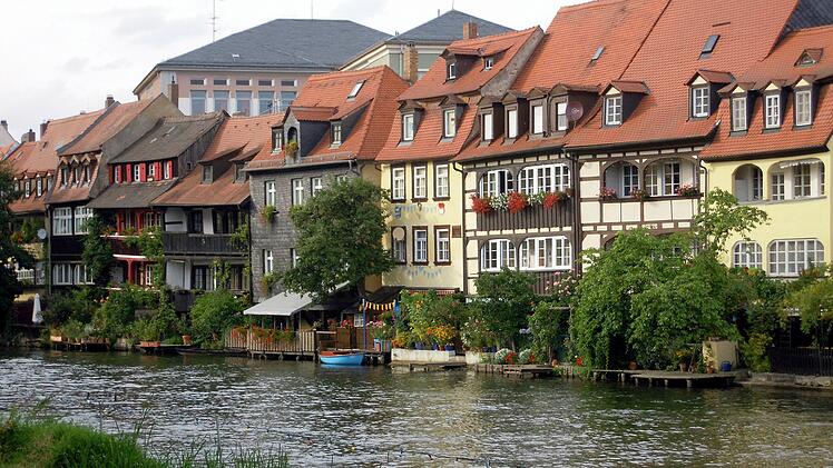 Bamberg: Blick auf die Regnitz und Klein-Venedig