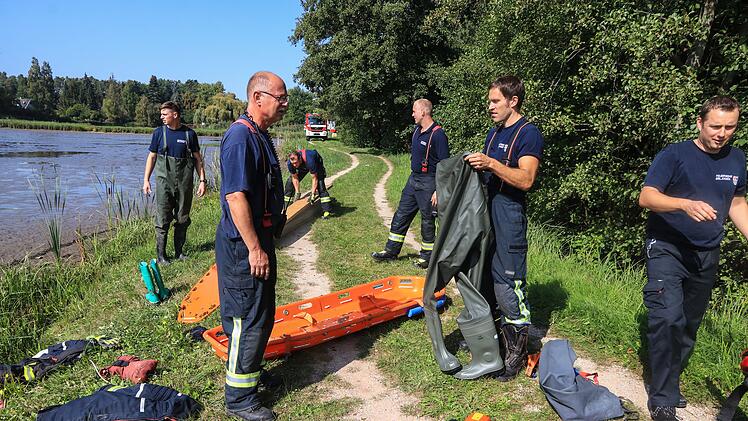 Einsatzkräfte auf den Arm genommen: Schwan im Morast sorgt für langen Rettungseinsatz und schwimmt dann selbst davon