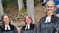 Die Pfarrerinnen Sibylle Stargalla, Katrin Grimmer und Simone Hewelt (v. r.).