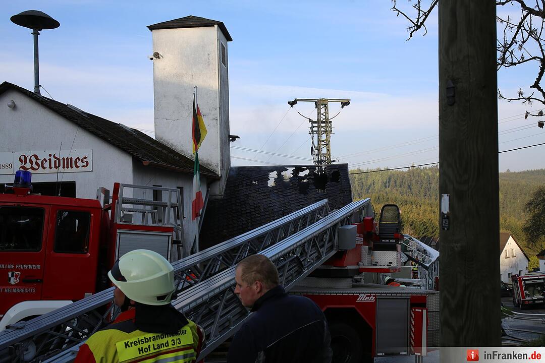 Brand in Feuerwehrhaus in Weidmes