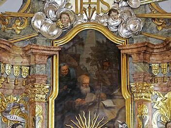 Der Heilige Antonius als Altarbild auf dem Hochaltar Foto: Evi Seeger
