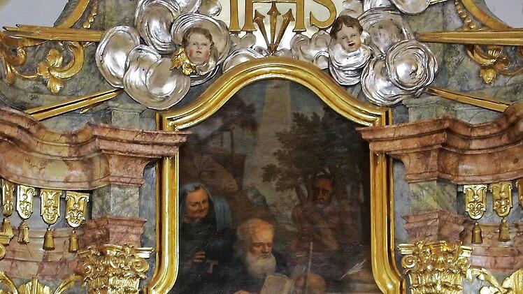 Der Heilige Antonius als Altarbild auf dem Hochaltar Foto: Evi Seeger