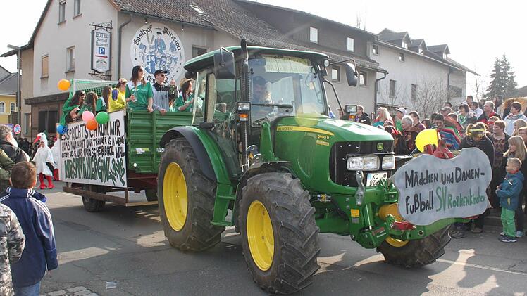 Der Wagen der SV-Rothenkirchen-Damen