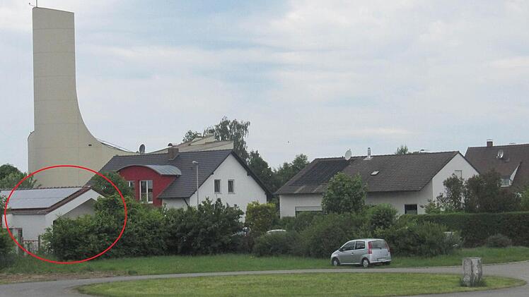 In diesem Bereich (roter Kreis) wird die Kita erweitert.Foto: privat
