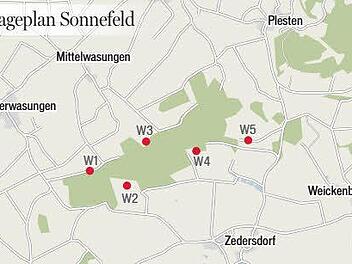 Geplanter Windpark in Sonnefeld