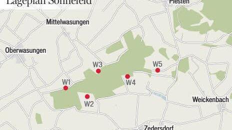 Geplanter Windpark in Sonnefeld