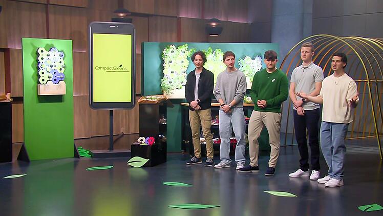 Max Lauterbach, Simon Zitzmann, Jonas Frank, Nick Werneck und Niklas Gabriel pr&auml;sentieren "CompactGreens".