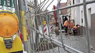 In der Wiesentstraße wird gebaut.  Foto: Josef Hofbauer