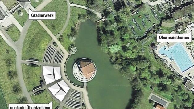 Unsere Fotomontage zeigt, wie eine Überdachung der beiden mittleren Zuschauerblöcke aussehen könnte. Quelle: Google Maps  Montage: Micho Haller