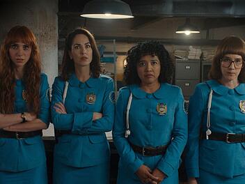 Die "Women in Blue" nehmen wieder den Kampf f&uuml;r Gerechtigkeit und gegen das korrupte, patriarchalische System auf (von links): Valentina (Natalia T&eacute;llez), Mar&iacute;a (B&aacute;rbara Mori), Gabina (Amorita Rasgado) und &Aacute;ngeles (Ximena Sari&ntilde;ana).