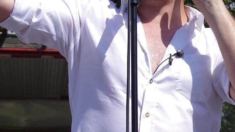 "LaBrassBanda" rockten in Kronach. Foto: Marco Meißner