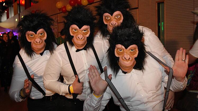 Planer der Affen: Diese Vierergruppe zog die Blicke auf sich.  Foto: Carmen Schwind