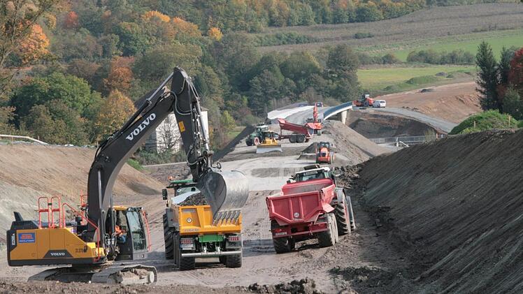 Bau der Umgehung in Stadtsteinach. Foto: Jürgen Gärtner