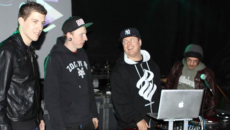 Die DJ-Crew bei der Macht der Nacht Foto: Michael Wunder