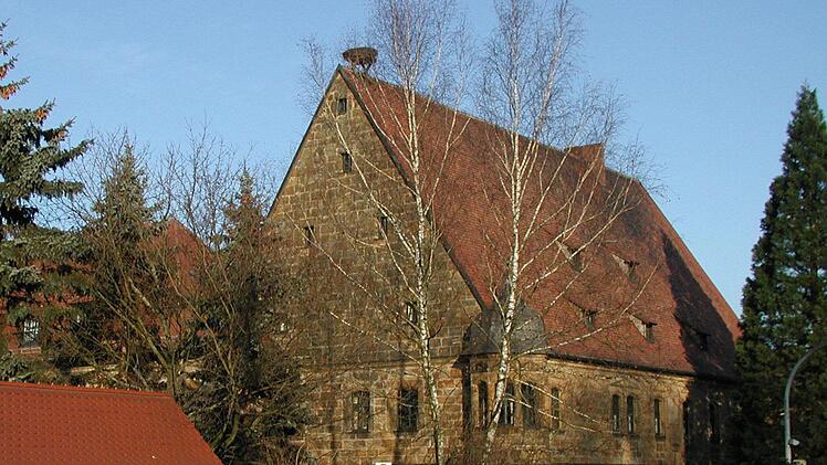 Der Dachstuhl des Hauses 1 der Hochstadter Bezirksklinik muss saniert werden. Das Storchennest wird dafür vorübergehend auf ein anderes Dach verlegt.  Foto: Werner Hauber