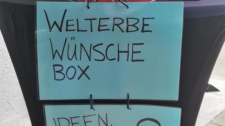 Hier wurden Wünsche und Ideen der Besucher für den nächsten Welterbetag im Jahr 2023 gesammelt. Foto: Sigismund von Dobschütz