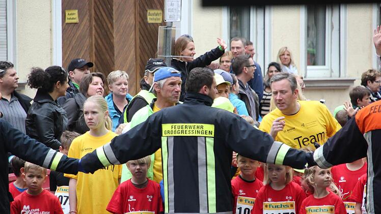 Hellmuth beim Schülerlauf-Start Foto: Sebastian Martin
