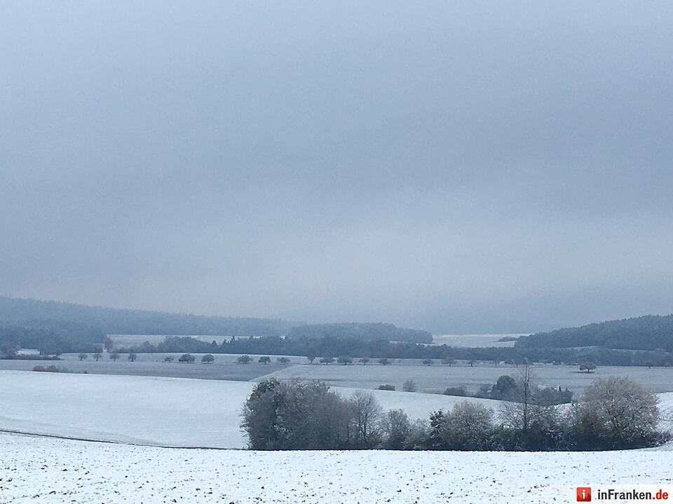 Erster Schnee in Oberfranken