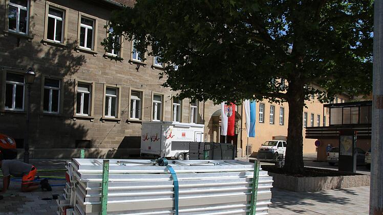 Aufbau am Stenayer Platz