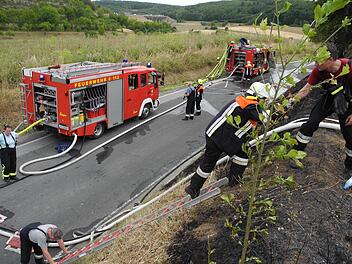 Vor etwa vier Wochen gab es auf einem Acker einen Flächenbrand bei Hammelburg.