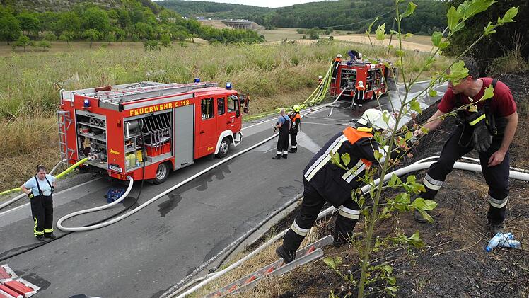 Vor etwa vier Wochen gab es auf einem Acker einen Flächenbrand bei Hammelburg.