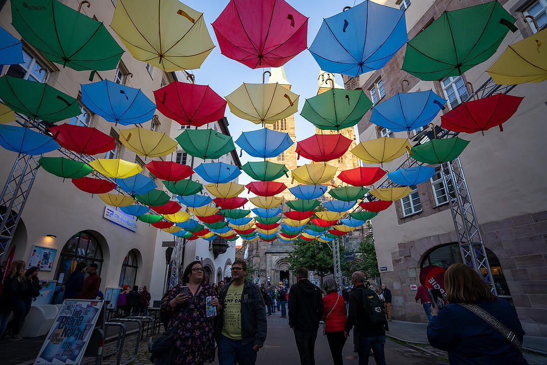 Nürnberg erstrahlte in BLAU.