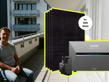 Die Anker SOLIX Solarbank 3 Pro, erhältlich bei solago im Balkonkraftwerk-Set, bietet kosteneffiziente Speichermöglichkeiten und reduziert so deine Stromkosten.