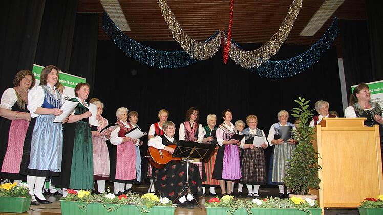 Der Landfrauenchor umrahmte die große Veranstaltung.