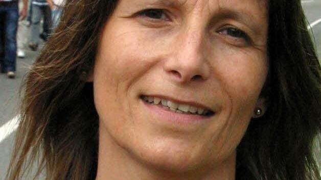 Petra Olson Bündnis 90/Die Grünen Coburg: "Ich bin heute hergekommen, weil ich gegen diese menschenverachtende Gesinnung der NPD demonstrieren möchte. Nazis - nein, danke!"