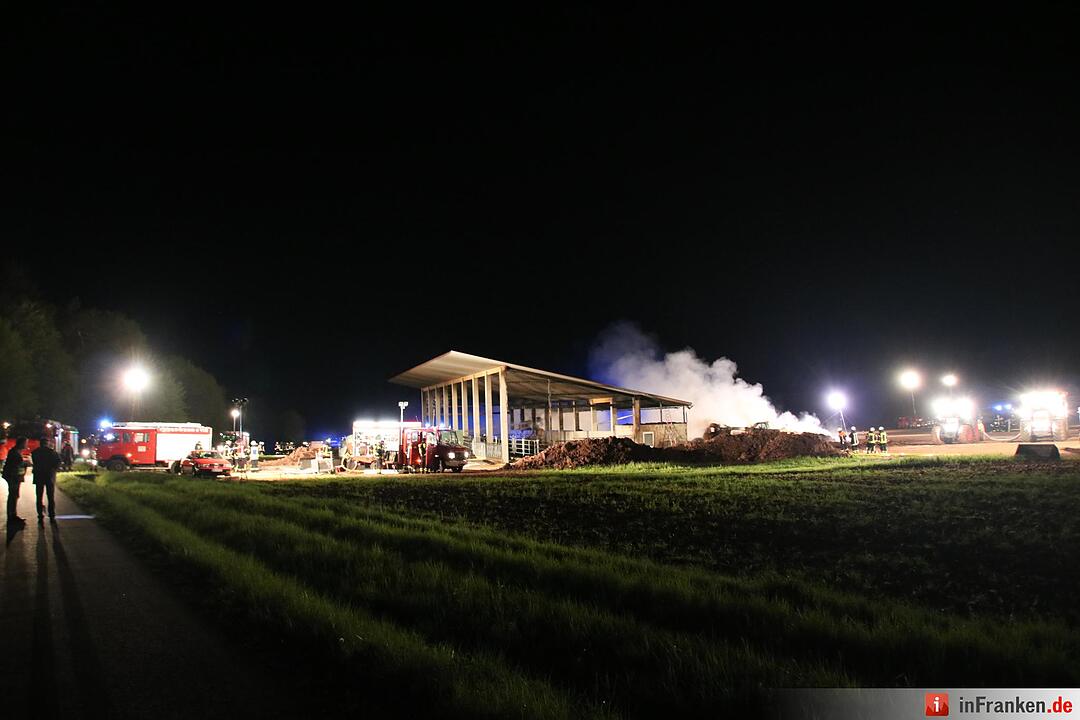 Hoher Schaden bei Stallbrand bei Nüdlingen