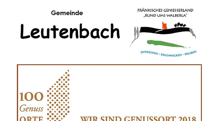 So &auml;hnlich k&ouml;nnte das Schild f&uuml;r den Genussort Leutenbach aussehen. Foto: Franz Galster