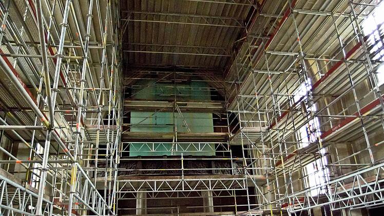 Baustellenkonzert in der Pfarrkirche St. Augustin.Foto: Jochen Berger