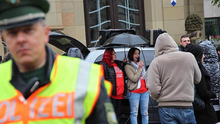 Demonstrationen in Bad Kissingen. Foto: Benedikt Borst