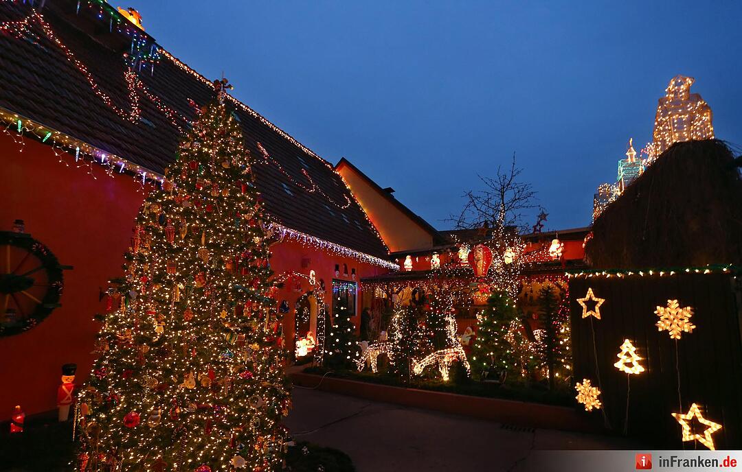 Weihnachtshaus in Unterfranken zum Staunen